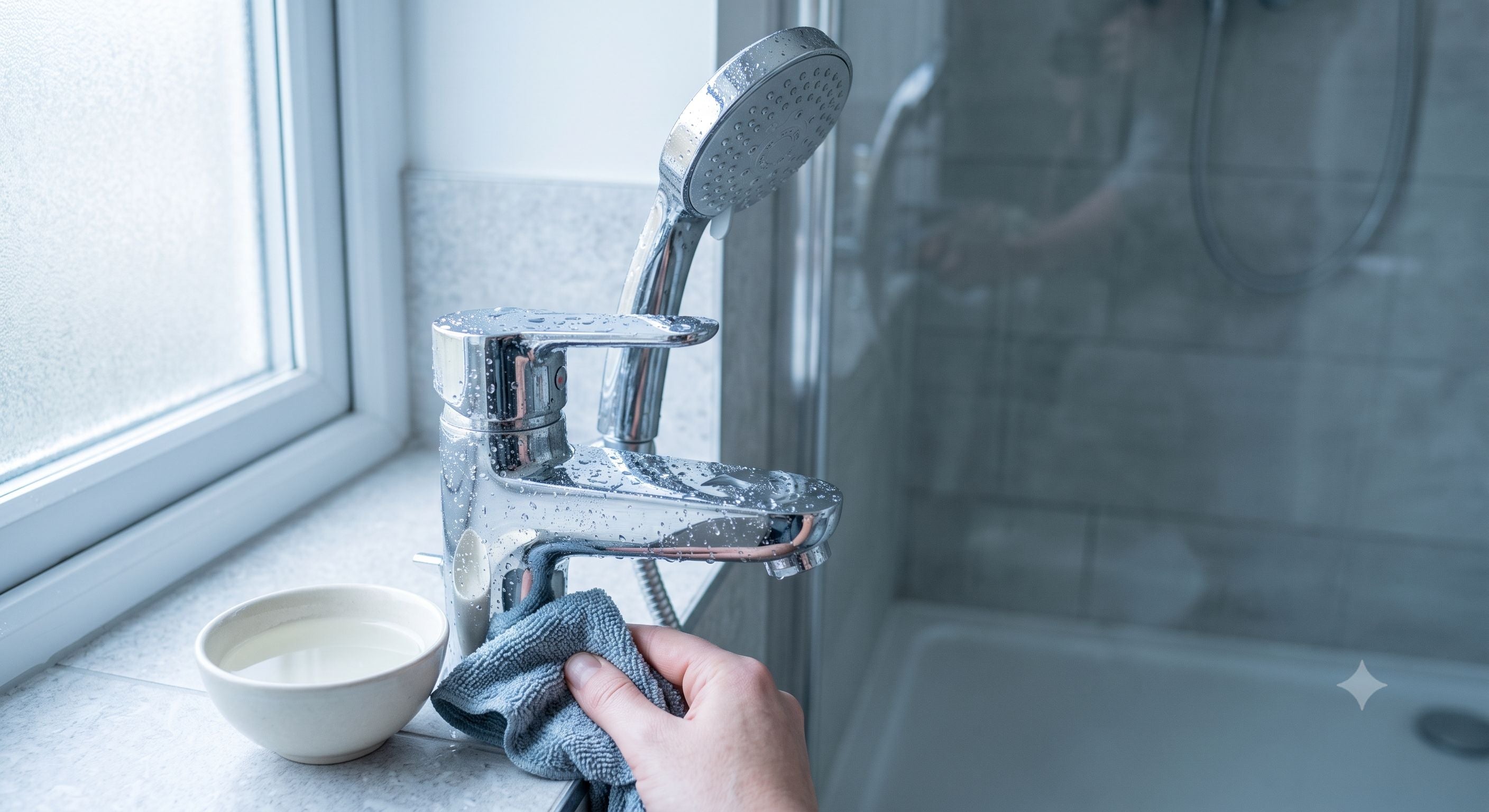 How to remove limescale from taps and shower heads