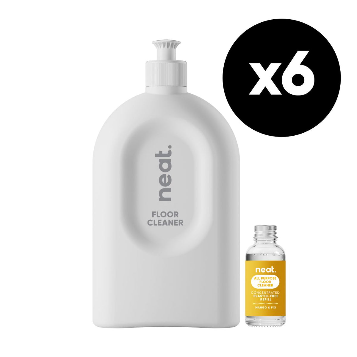 6x neat. Floor Starter Pack - Mango & Fig (1 Case)