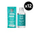 A case of 12 neat Anti-Bac Bathroom Cleaner refills in Sage & Mint fragrance, with a focus on a single bottle. The packaging is predominantly teal and white with text and branding, and a small bottle is displayed in front of the case.