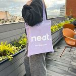 neat. Tote Bag -- lilac