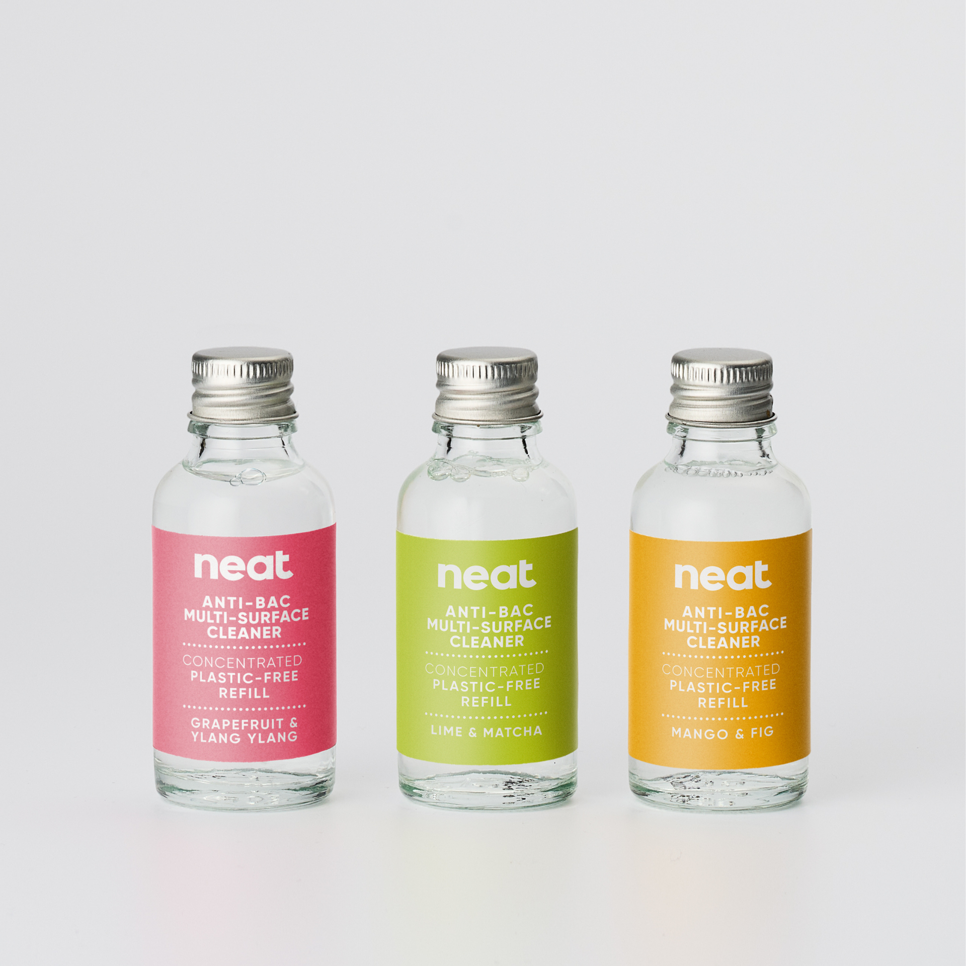 Anti-Bac Multi-Surface Cleaning Refills (4-pack) | Mango & Fig and Lime &  Macha– NeatClean