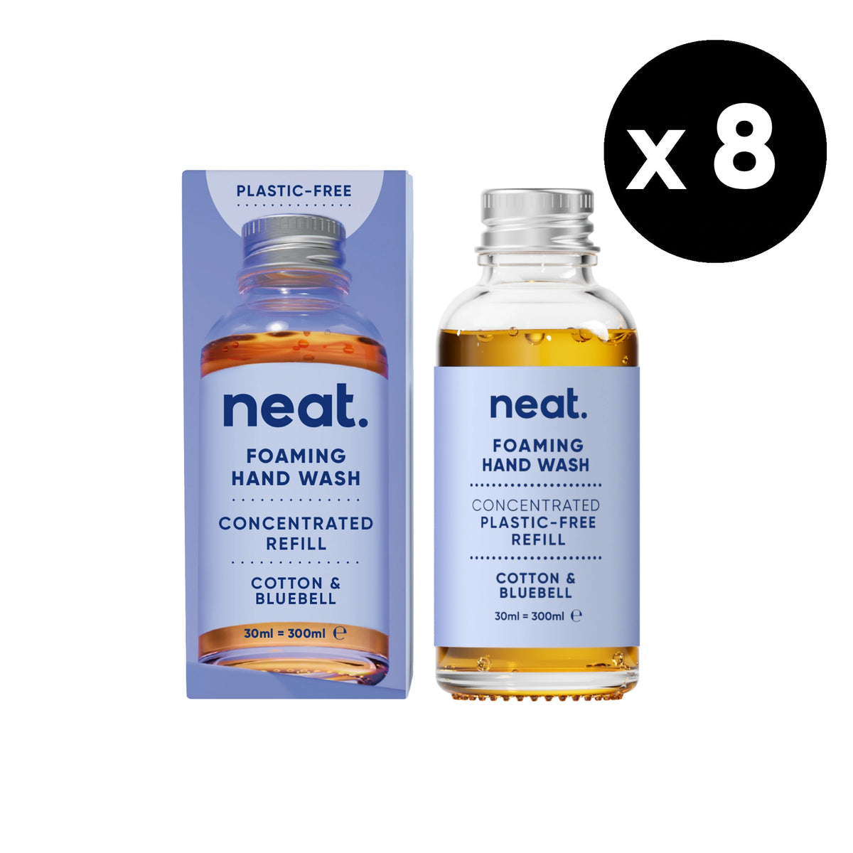 8x Foaming Hand Wash Refill - Cotton & Bluebell (1 case)