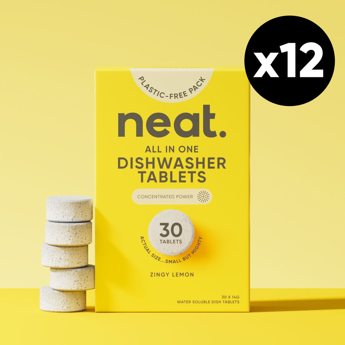 12x All In One Dishwasher Tablets 30s (1 case)